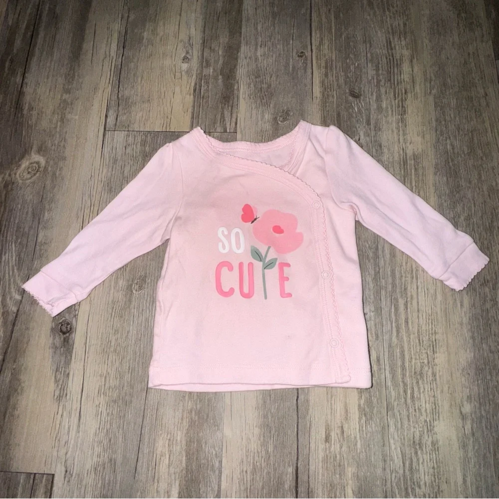 🩷3/$13🩷 Garanimals ‘So Cute’ Floral Pajama Top
